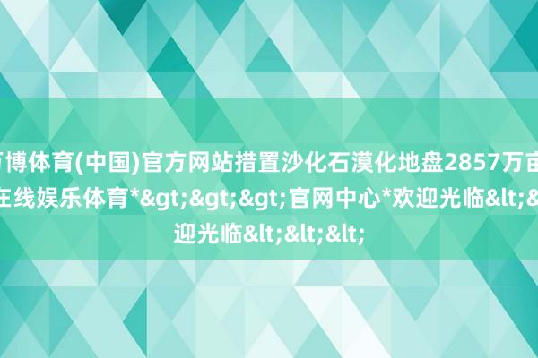 万博体育(中国)官方网站措置沙化石漠化地盘2857万亩-*万博在线娱乐体育*>>>官网中心*欢迎光临<<<