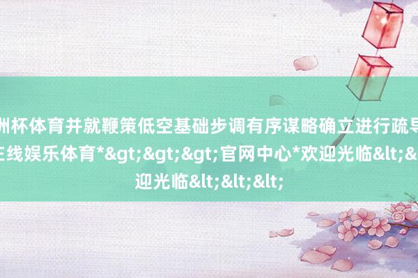 欧洲杯体育并就鞭策低空基础步调有序谋略确立进行疏导-*万博在线娱乐体育*>>>官网中心*欢迎光临<<<